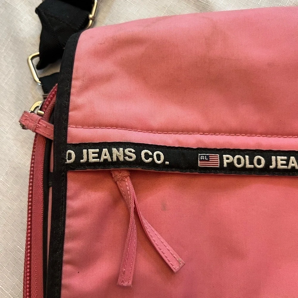 RALPH LAUREN POLO JEANS CO. Authentic Y2K Messenger Bag / Laptop Bag, Vintage.